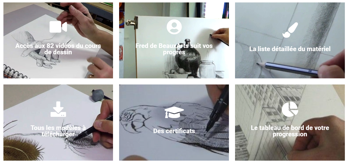 Cours de dessin sur rart.fr